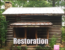 Historic Log Cabin Restoration  Marion County, Alabama