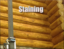  Marion County, Alabama Log Home Staining